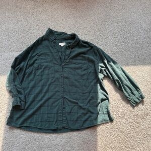 Ava & Viv - Oversized Flannel (green)